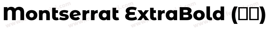 Montserrat ExtraBold (标题)字体转换